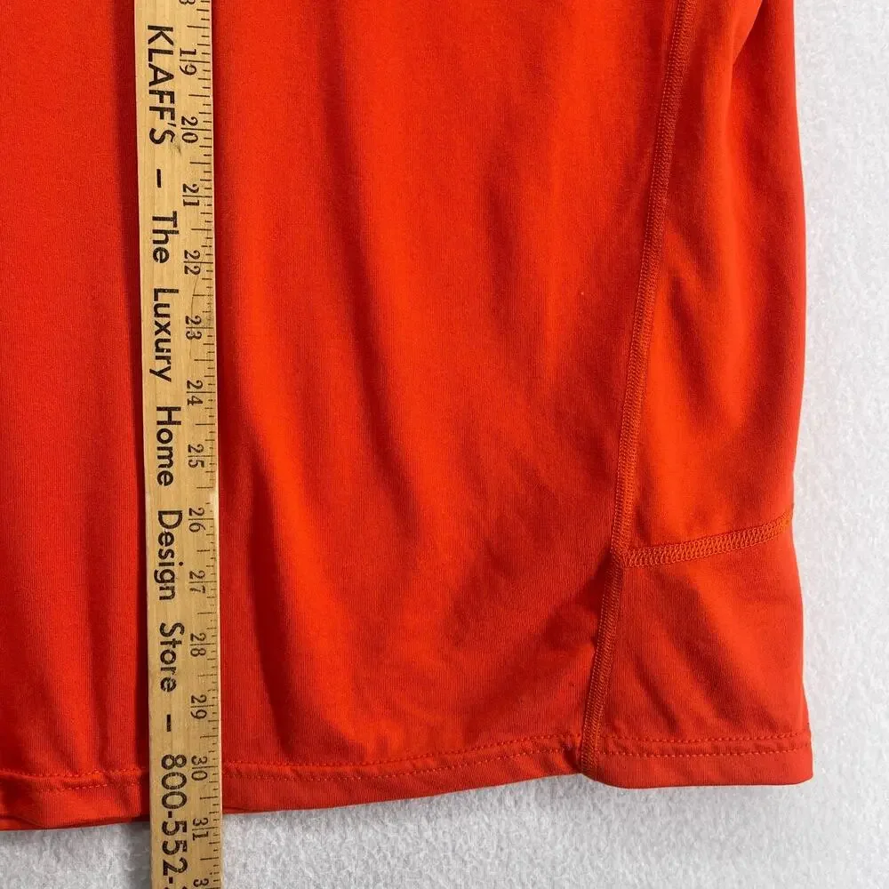 THE NORTH FACE Shirt Mens XL 1/4 Zip Performance Baselayer Long Sleeve Orange
